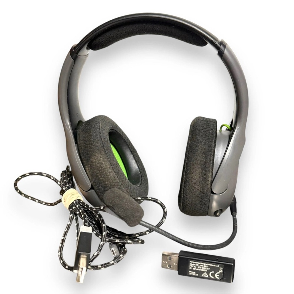 Xbox PDP LVL40 Wired Stereo Gaming Headset W/ USB Dongle Adapter Wireless Use